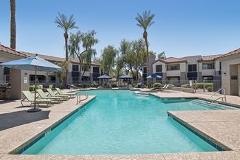 Multiple relaxing resort-style pools and sundecks